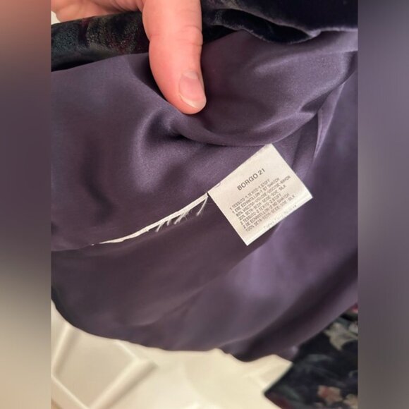 Giorgio Armani Floral Viscose Silk Blend Single Button Blazer - Riverdale - Picture 5 of 6